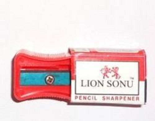 Light Weight Red Flamante Plastic Sharpener With Good Quality For Student School Office