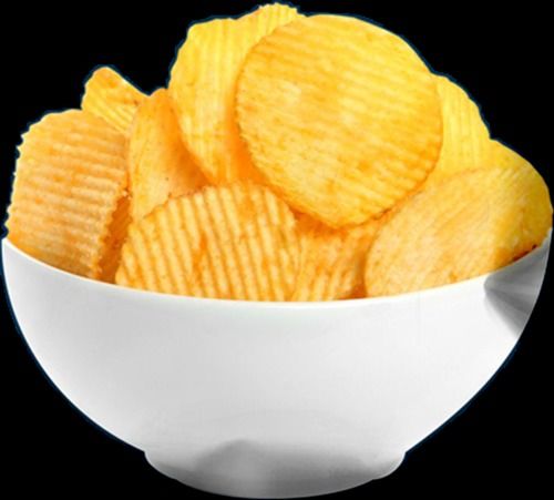 Salted And Tasty Crunchy Crispy Potato Chips 100 Percent Fresh Or Pure Rich In Fiber