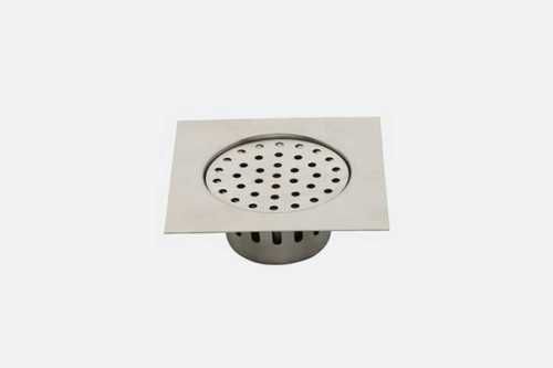 Stainless Steel Floor Drain With Cockroach Trap In Square Shape, Silver Color