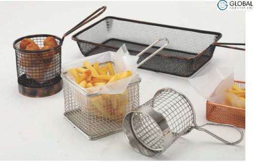 Stainless Steel Kitchen Deep Fryer Basket For Home And Hotel