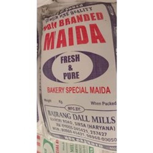100% Organic And Natural White Maida Flour Made From Wheat For Cooking