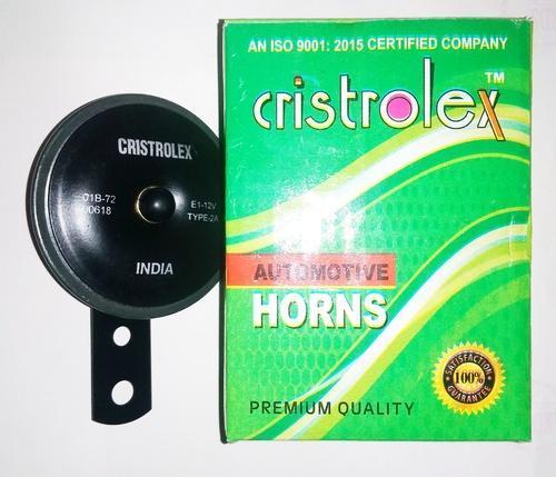 Car Cristrolex Honda Universal Horn, For Car, Voltage 12V, Black Color Round Shape