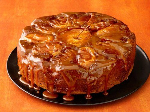Low in Calories, Fat, Delicious, Nutritious and Spongy Round Caramel Apple Cake