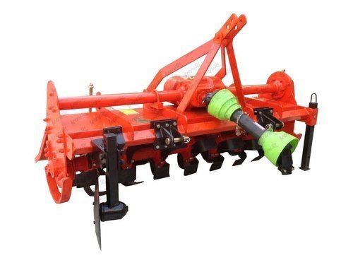 Orange And Black 7-Feet Semi-Automatic Mild Steel 48 Blades Tractor Rotavator
