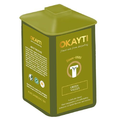 Organic Okayti Green Valley Green Tea, Leaves, 100 Gm Organic,Herbal ,Smoothing And Relaxing Flower