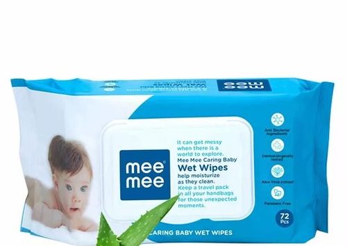 100 Percent Hygiene 72 Sheet Mee Mee Caring Baby Wet Wipes For New Born Baby