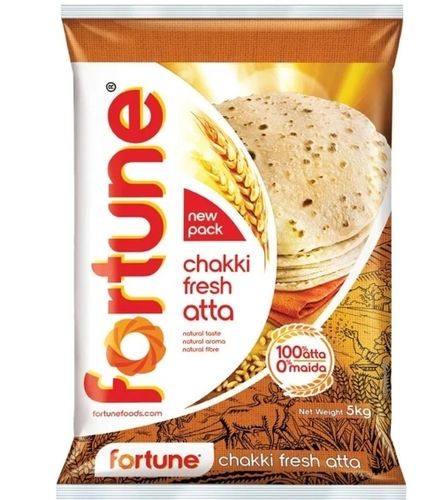 100% Pure And Natural Whole Wheat Fortune Chakki Fresh White Atta For Everyday Consumption