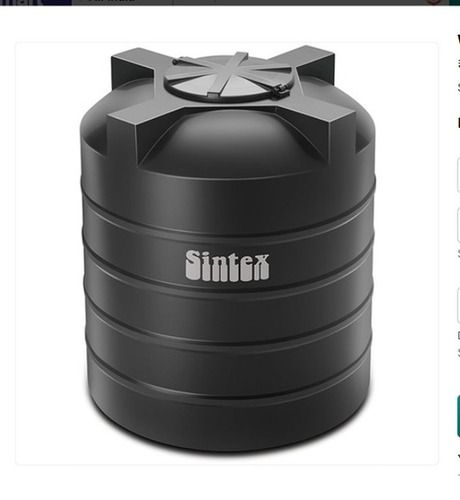 700 Liters, Sintex Black Color Plastic Water Storage Tank For Home Use Grade: Food