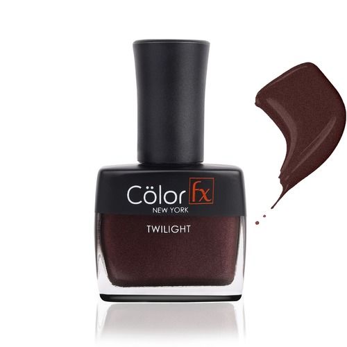 Color Fx Premium Metallic Brown Nail Polish With Special Formula, Dries In Seconds, High Gloss Finish, Flawless