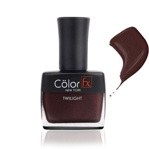 Liquid Color Fx Premium Metallic Brown Nail Polish With Special Formula, Dries In Seconds, High Gloss Finish, Flawless