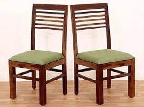 Durable Strong Solid Long Lasting Mint Green And Brown Solid Wood Dining Chair