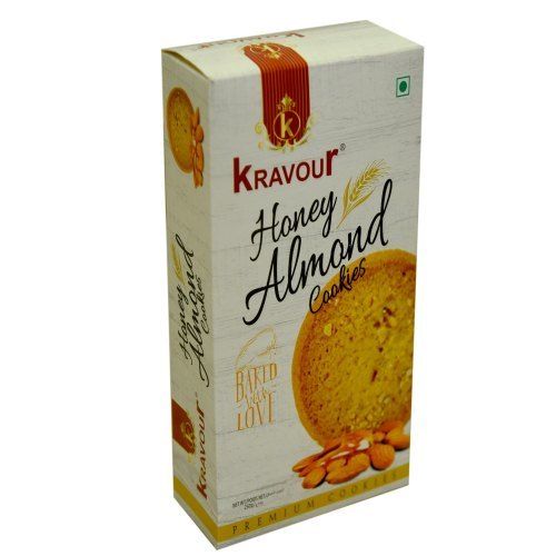 Kravour Honey Almond Bakery Cookies 250G With Sweet Tasty And Delicious Flavour Crispy And Crunchy Fat Content (%): 4 Grams (G)