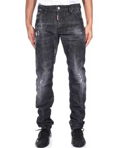 Men'S Plain Dyed Pattern Regular Fit Stretchable Black Jeans For Casual Wear Fabric Weight: 5 And 32 Grams (G)