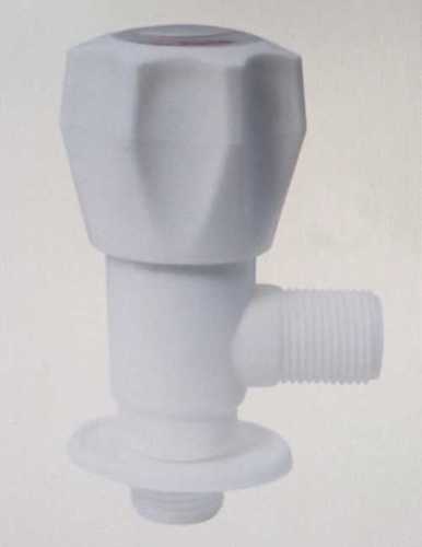 Pvc Angle Cock For Bathroom Fitting White Color And Round Shape