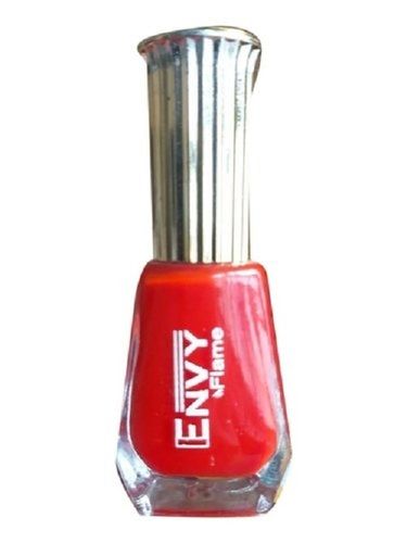 Red Flame Nail Polish For Parlor, Liquid With Special Formula, Dries In Seconds, High Gloss Finish, Flawless