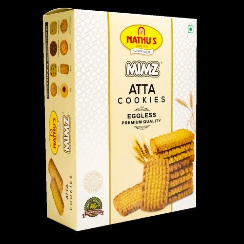 Wheat Nathus Atta Biscuit 300 Grams Packet With Sweet Tasty and Delicious Flavour Crispy and Crunchy