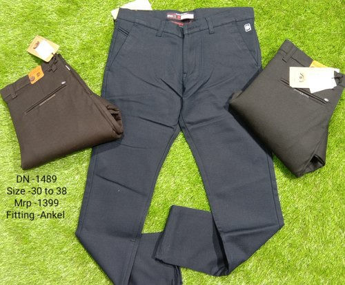 Buy Men Black Slim Fit Solid Casual Trousers Online  750594  Allen Solly