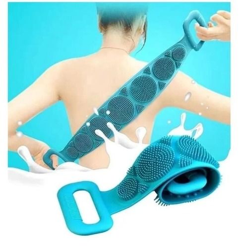  Silicone Material Double Sided Body Back Scrubber For Skin Deep Cleaning Massage