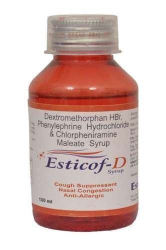 Esticof-D Cough Syrup 100Ml General Medicines