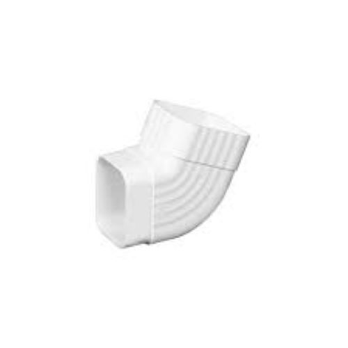 Gutter Elbow - UPVC, 20 mm-110 mm Size, Round/Square/Hexagon Head Code | Leak Proof, White Color, Ideal for Pipe and Gutter Fitting