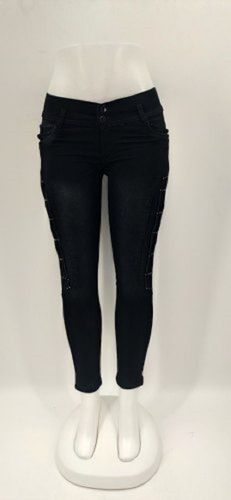 Ladies Casual Regular Fit Ankle Length Black Stretchable Plain Denim Jeans Age Group: >16 Years