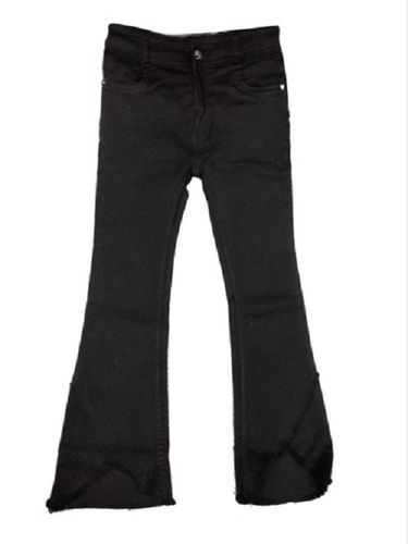 Ladies Party Wear Regular Fit Ankle Length Black Plain Denim Jeans Age Group: >16 Years