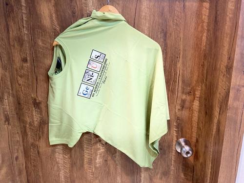 100% Cotton Fabric Green Colors Half Sleeves Comfortable To Wear Men'S T Shirts Gender: Male