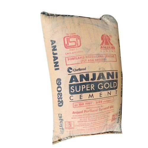 Grey Opc-48 Grade Anjani Super Gold Portland Pozzolana Gray Cement For Construction, Net Quantity 50Kg