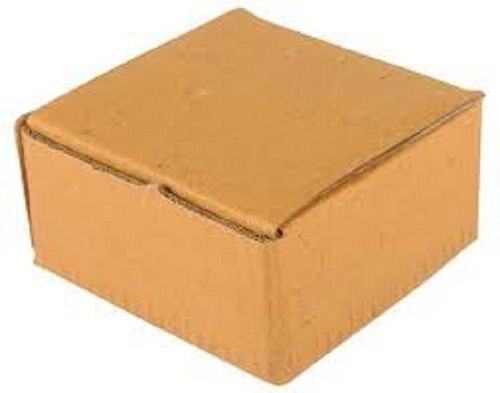 Plain Square Shape Brown Small Corrugated Box For Packaging Industry