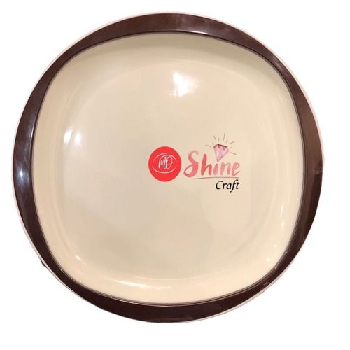 Round Microwave Safe And Unbreakable, Premium Two Color Plastic Plate Application: To Eat