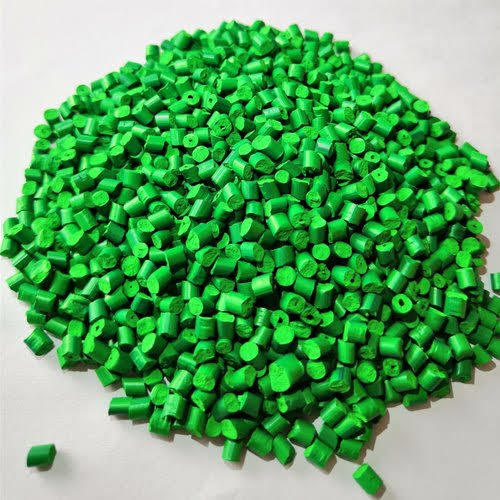 Soft Green PVC Granules - 25 Kilograms, High-Quality Material With Gentle Texture, Waterproof and Wear Resistant, Ideal for Extrusion and Molding