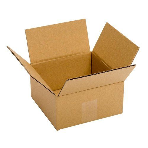 Square Shape Single Wall 3 Ply Brown Small Corrugated Box For Packaging