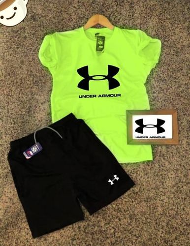 2 पीस कॉम्बो कॉटन शॉर्ट्स और शॉर्ट स्लीव्स टी शर्ट