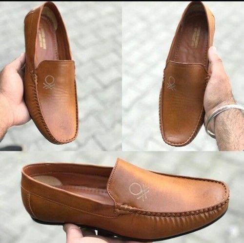 Breathable Brown Loafer Shoes For Casual Wear And Party Wear