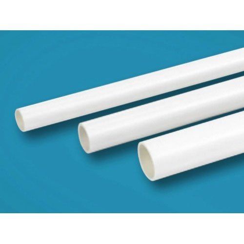 Round Easy To Clean, Durable And Fire Resistant 3 M White Pvc Electrical Conduit Pipes 1 Inch