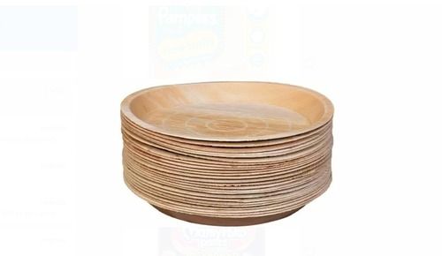 Eco Friendly Brown Disposable Wooden Plates For Parties And Birthdays Use