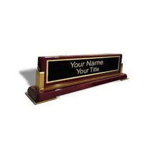 Brown Good Quality And Long Lasting Rosewood Stained Wooden Piano Finish Name Plate