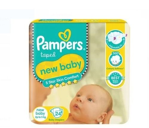 Pack Of 24 Pieces, Disposable Pampers Active Baby Diapers For Baby Use