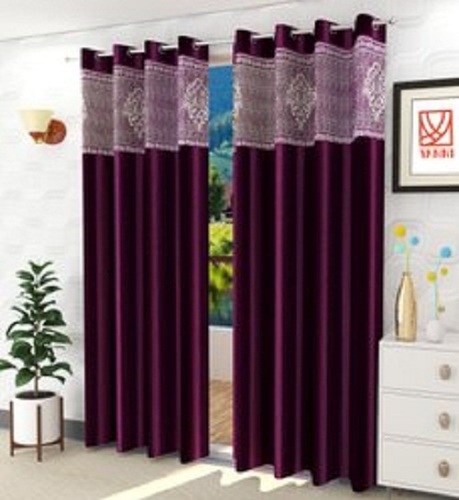 Polyester Long Door Curtains Pack of 2 Set