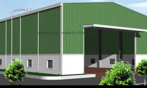 Standard Design Rectangular Shape Steel Prefabricated Warehouses For Construction