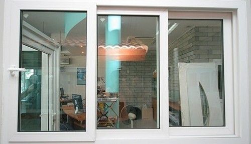 Three Track Aluminium Sliding Window With Rectangular Shape And Rust Resistant