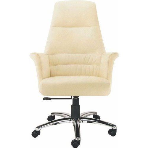 White Office Chair For Daily Use, Easy To Comfortable To Sit With Spongy