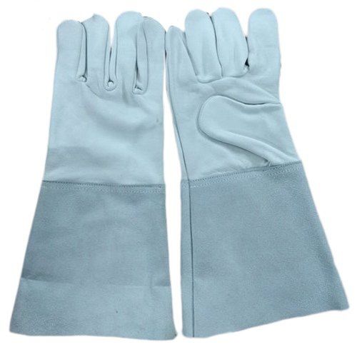 12 To 18 Inch Front Back Full Chrome Professional Reusable Welding Safety Gloves