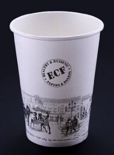 Eco Friendly Easy to Use White Printed Pattern Biodegradable Disposable Cup For Events