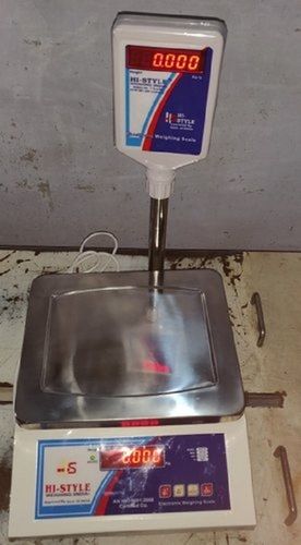 Hi-Style Stainless Steel Electronics Weighing Scale For Commercial And Industrial Use Capacity Range: 15  Kilograms (Kg)