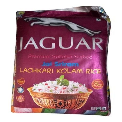 Long Grain Rich in Carbohydrate Natural Taste White Organic Dried Lachkari Kolam Basmati Rice 