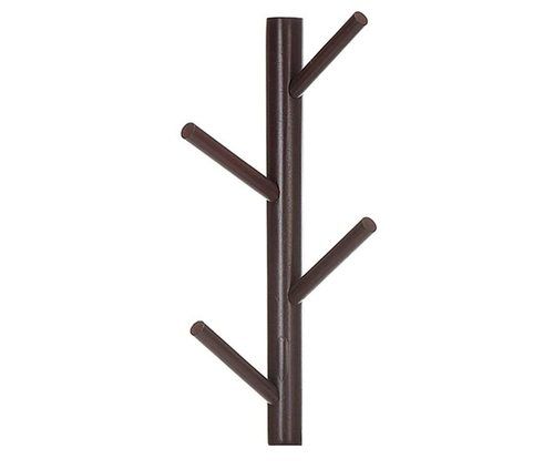 Colour : Light Brown Modern Design Tree Shape Wall Mounted Hat Rack With 4  Hooks For Coats Hats Scarves Bags at Best Price in New Delhi
