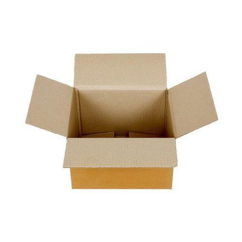 Square Brown Corrugated Cardboard Box Used For Storage, Shipping Or Packaging