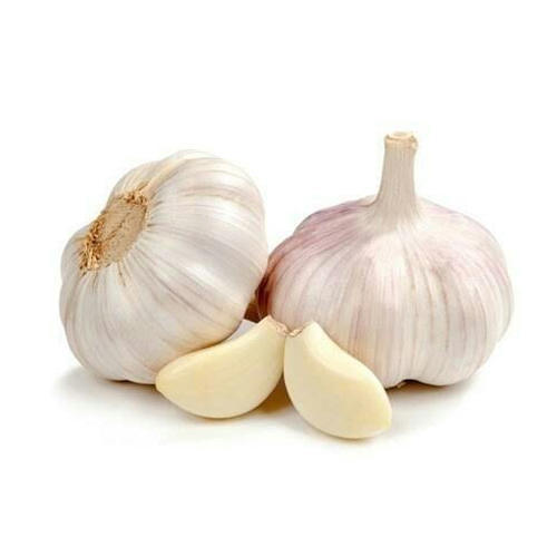 Round White And Fresh Garlic With 5 Days Shelf Life And Rich In Vitamin A, C, B6