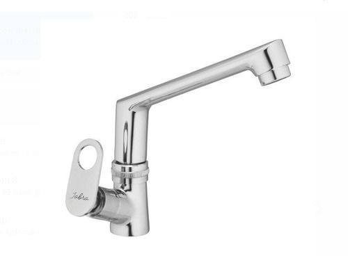 Round  Stainless Steel Chrome Finish, Shiny Silver Swan Neck Water Tap For Kitchen